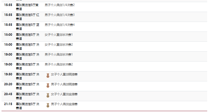 2021东京奥运会7月24日比赛详细赛程 2021东京奥运会7月24日比赛项目