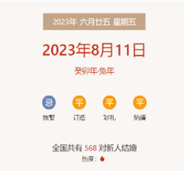 2023年8月11日是结婚吉日吗？