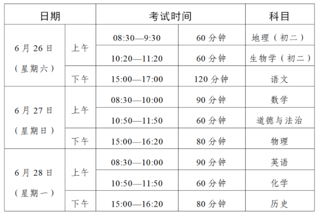 汕头中考时间2021具体时间 2021年汕头中考时间是什么时候