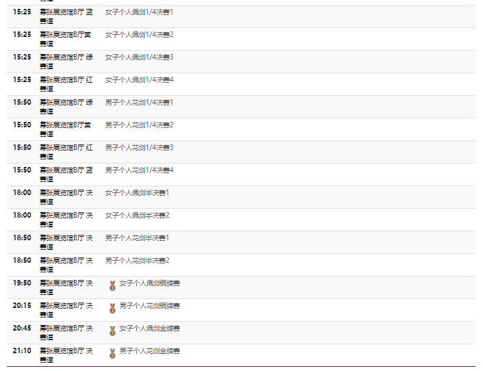 2021东京奥运会7月26日比赛详细赛程 2021东京奥运会7月26日比赛项目
