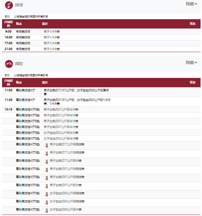 2021东京奥运会8月3日比赛详细赛程 2021东京奥运会8月3日比赛项目